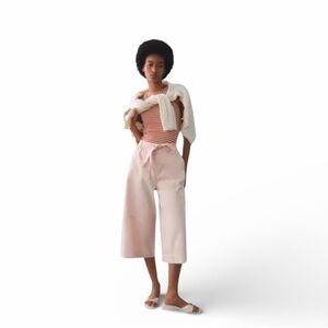 NWT Anthropologie wide-leg utility culottes in rose pink by Maeve.